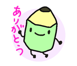 Mr.pencil and Ms.eraser sticker #14549508