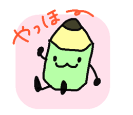 Mr.pencil and Ms.eraser sticker #14549512