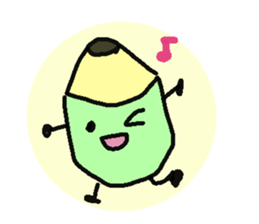 Mr.pencil and Ms.eraser sticker #14549513