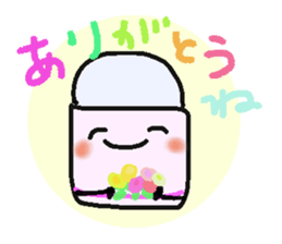 Mr.pencil and Ms.eraser sticker #14549525