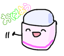 Mr.pencil and Ms.eraser sticker #14549527