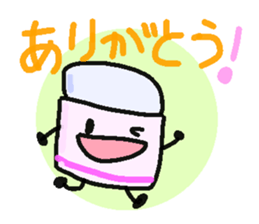Mr.pencil and Ms.eraser sticker #14549530