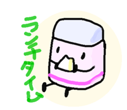 Mr.pencil and Ms.eraser sticker #14549533