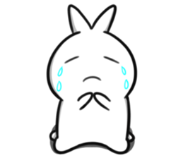 Rabbit pull cool sticker #14549853