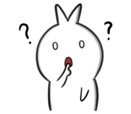 Rabbit pull cool sticker #14549865