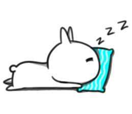 Rabbit pull cool sticker #14549882