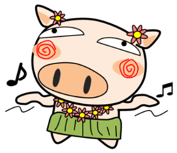 Cute pig everyday 4th sticker #14550094
