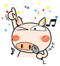 Cute pig everyday 4th sticker #14550097