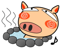 Cute pig everyday 4th sticker #14550101