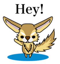 Don't ignore Fennec yupa-taro English sticker #14550398
