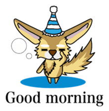 Don't ignore Fennec yupa-taro English sticker #14550401