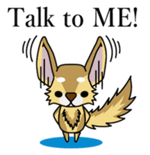 Don't ignore Fennec yupa-taro English sticker #14550405
