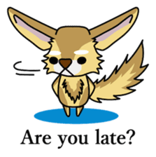 Don't ignore Fennec yupa-taro English sticker #14550406