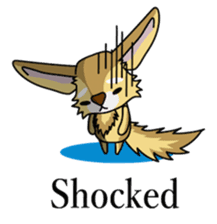 Don't ignore Fennec yupa-taro English sticker #14550412