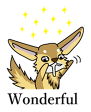Don't ignore Fennec yupa-taro English sticker #14550420