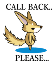 Don't ignore Fennec yupa-taro English sticker #14550432