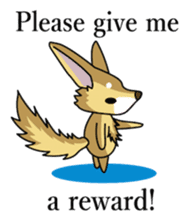 Don't ignore Fennec yupa-taro English sticker #14550433
