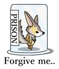 Don't ignore Fennec yupa-taro English sticker #14550434