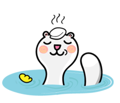 Cream ferret sticker #14550551