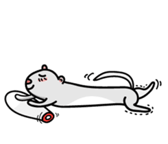 Cream ferret sticker #14550552