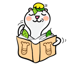 Cream ferret sticker #14550554