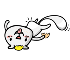 Cream ferret sticker #14550555