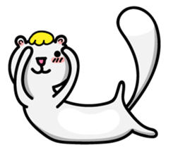 Cream ferret sticker #14550557
