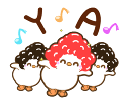 White Chick & Black Bird(Animation) sticker #14551220