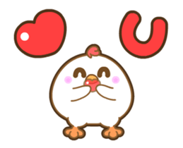 White Chick & Black Bird(Animation) sticker #14551228