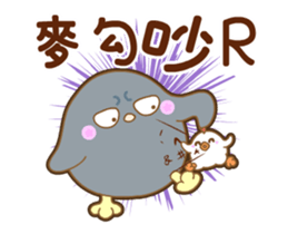 White Chick & Black Bird(Animation) sticker #14551236