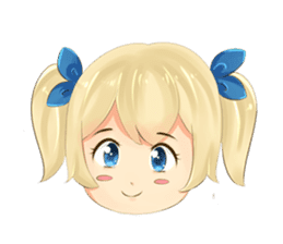 Arin: Cute Girl ( Emoji ) sticker #14551406