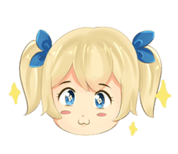 Arin: Cute Girl ( Emoji ) sticker #14551409