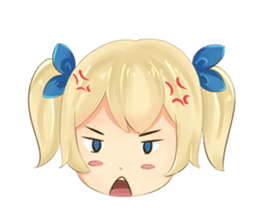 Arin: Cute Girl ( Emoji ) sticker #14551412