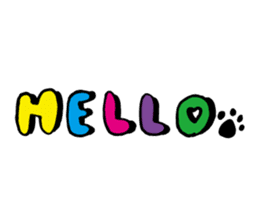 Lovely dog and cat sticker #14551942