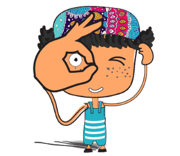 Boy Sun sticker #14552596