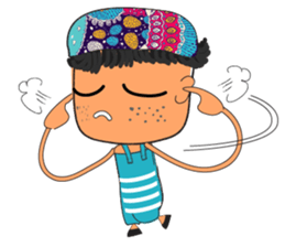 Boy Sun sticker #14552609