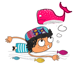 Boy Sun sticker #14552626