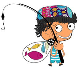 Boy Sun sticker #14552627