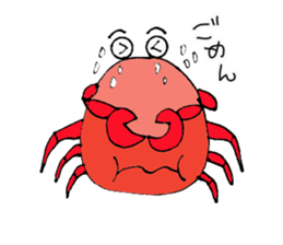 Funny Crabs sticker #14553306