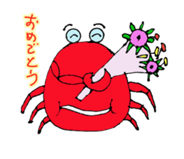 Funny Crabs sticker #14553330