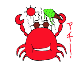 Funny Crabs sticker #14553335