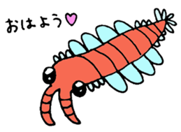 Cambrian creatures sticker #14555502