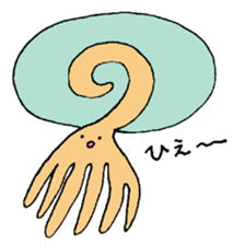 Cambrian creatures sticker #14555523