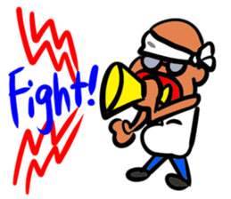 Skinhead and glasses2(your face series) sticker #14556597