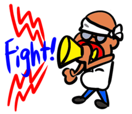 Skinhead and glasses2(your face series) sticker #14556597