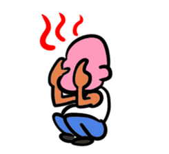 Skinhead and glasses2(your face series) sticker #14556609