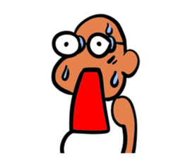 Skinhead and glasses2(your face series) sticker #14556616