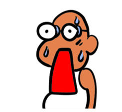 Skinhead and glasses2(your face series) sticker #14556616