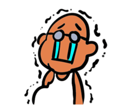 Skinhead and glasses2(your face series) sticker #14556619