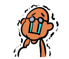 Skinhead and glasses2(your face series) sticker #14556619